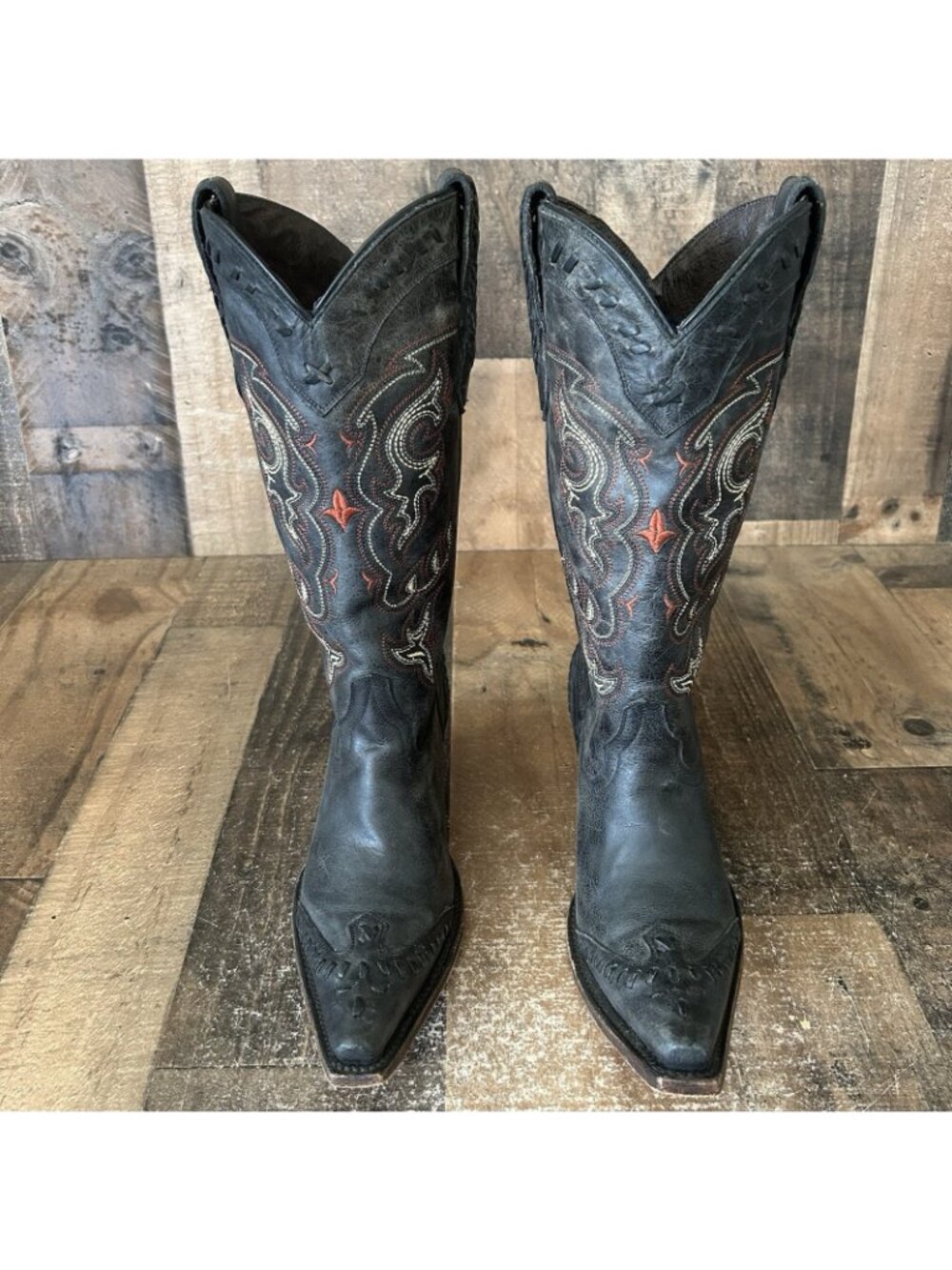 Lucchese 1883 Snip Toe M5021 Western Cowboy Boots Womens 6.5 B - Picture 2 of 12